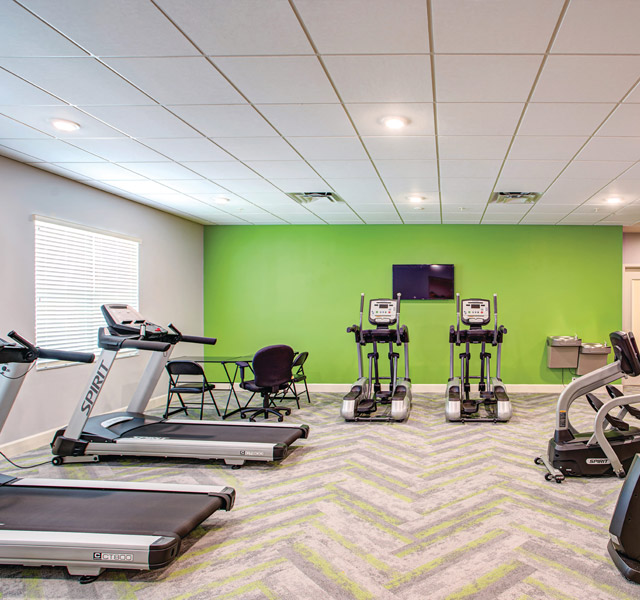 The fitness center at The Glades at ChampionsGate.