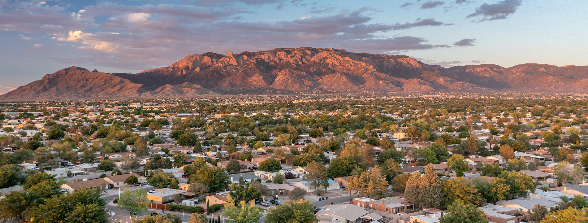 View of mountains in New Mexico, Albuquerque.