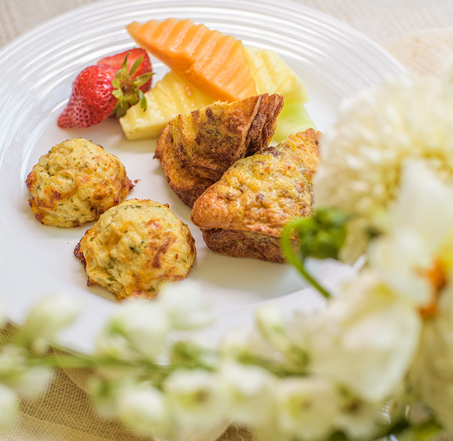 Small bites on a plate.