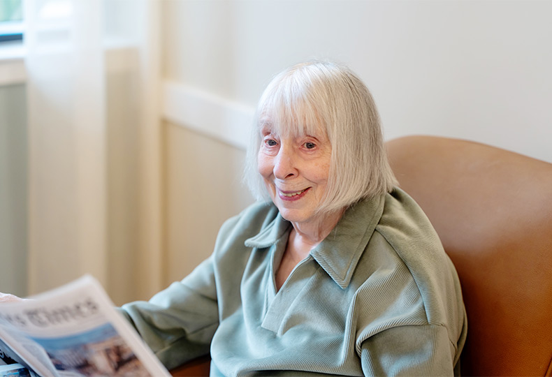 A person smiling.