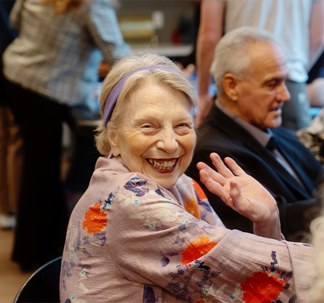 A person smiling.