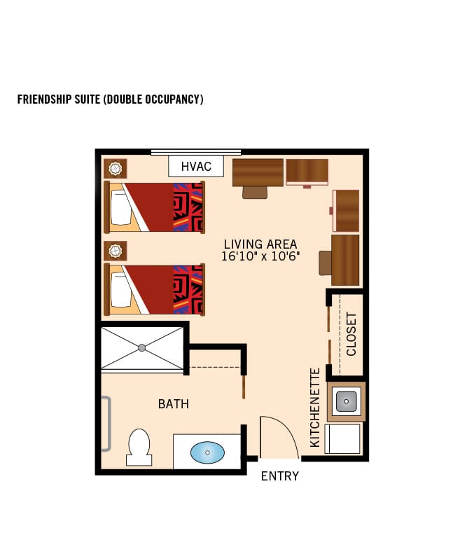 Assisted Living Memory Care Friendship Suite at The Legacy at Maiden Park.