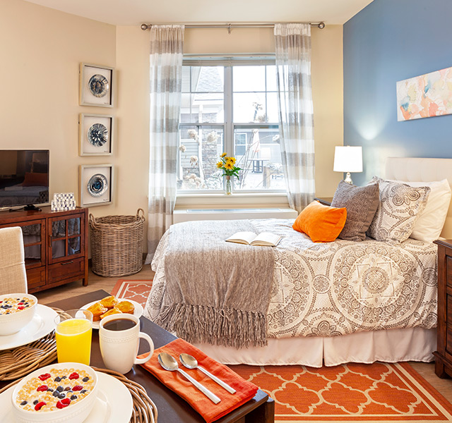An apartment at The Legacy at Maiden Park.