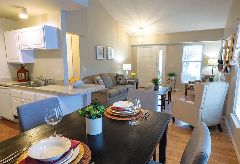 An apartment at The Legacy at Park Crescent.