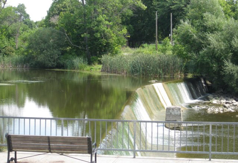 A dam nearby.