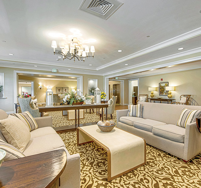The lobby at The Watermark at Marco Island.