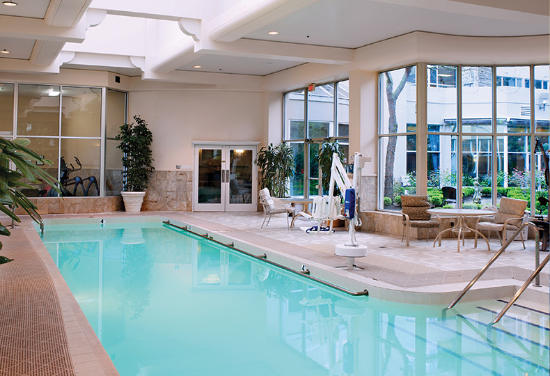 The indoor pool at Pacific Regent Bellevue.