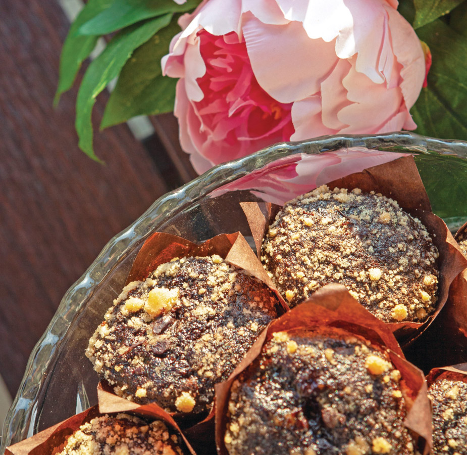 Small pastries in a dish.