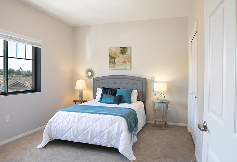 An apartment at Raincross at Riverside.