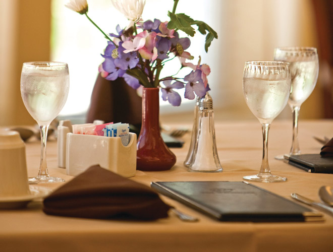 A dining area at Rockland Place.