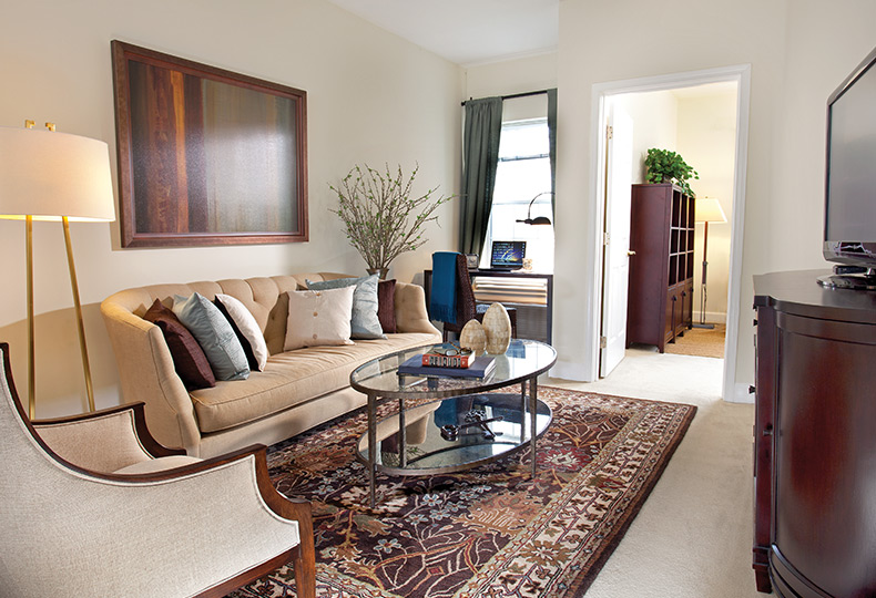 An apartment at Rose Tree Place.