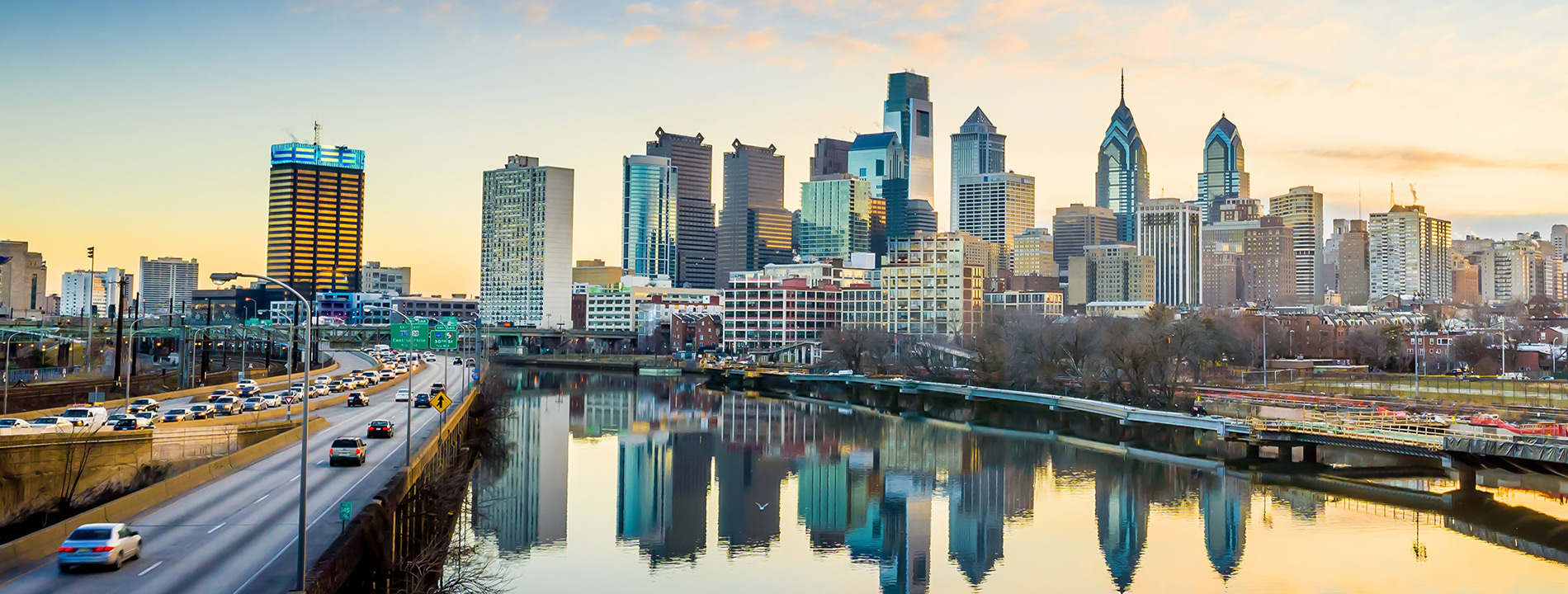 City skyline view.