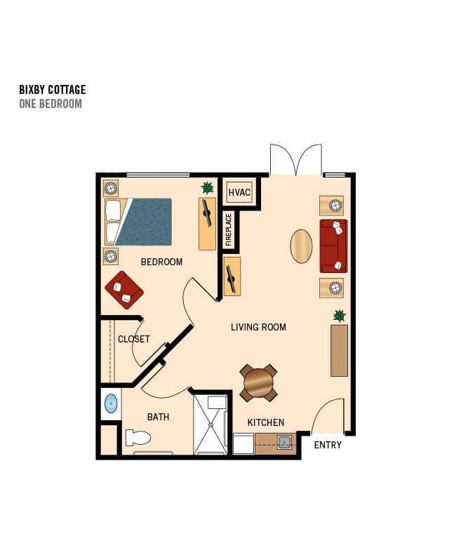 Assisted Living 1 bedroom,