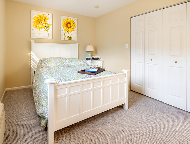 An apartment at The Fountains at Crystal Lake.