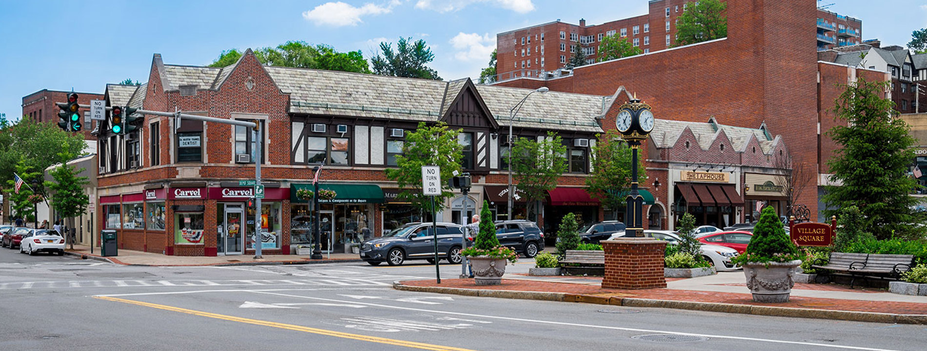 Buildings in the city.