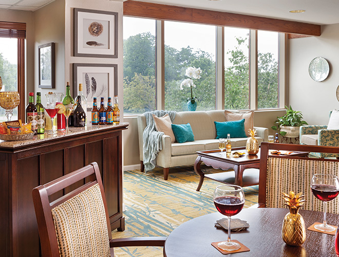 An apartment at The Fountains at Bronson Place.