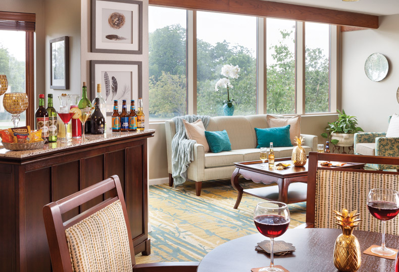 An apartment at The Fountains at Bronson Place.