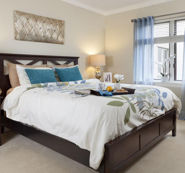 An apartment at The Fountains at Bronson Place.