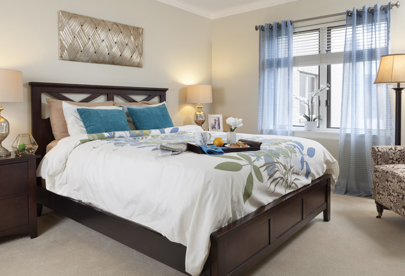 An apartment at The Fountains at Bronson Place.