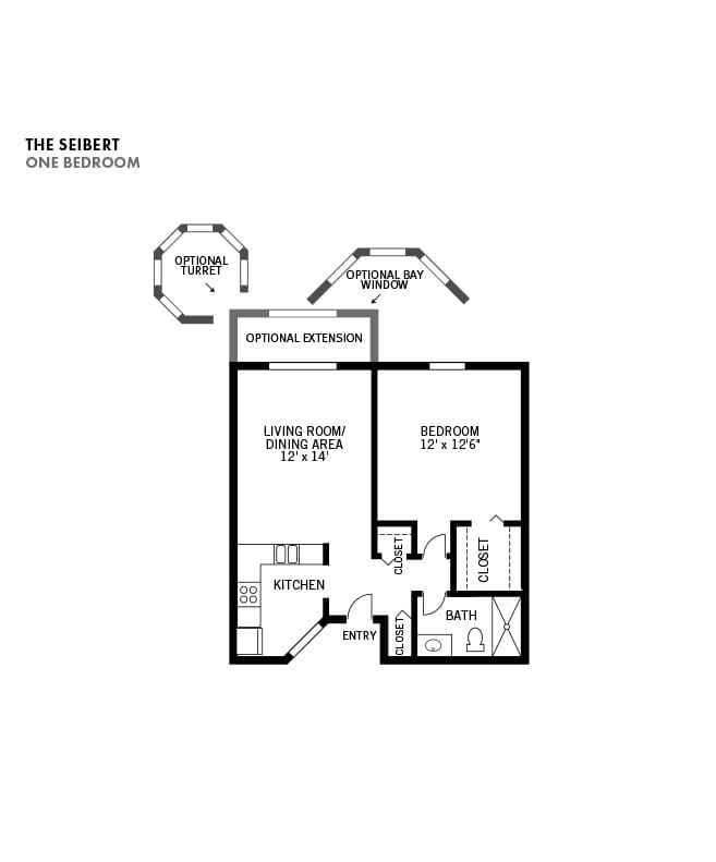 Assisted Living 1 bedroom apartment, The Fountains at Bronson Place in Kalamazoo, MI