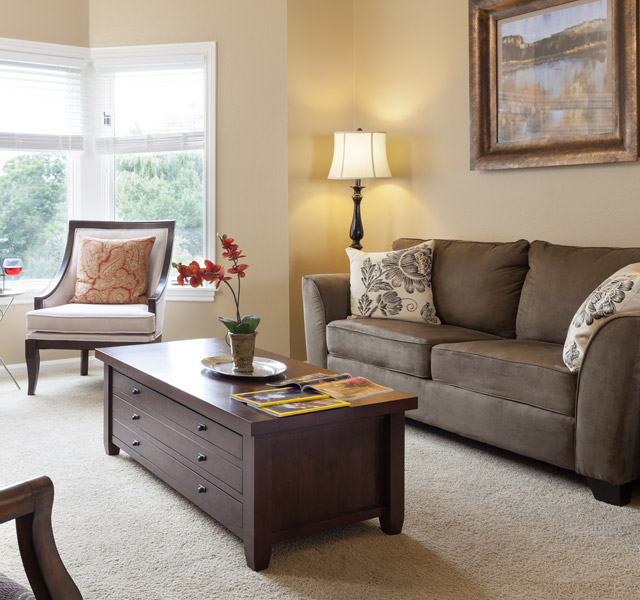 An apartment at The Fountains at Bronson Place.