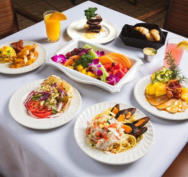 Artistic display of food.