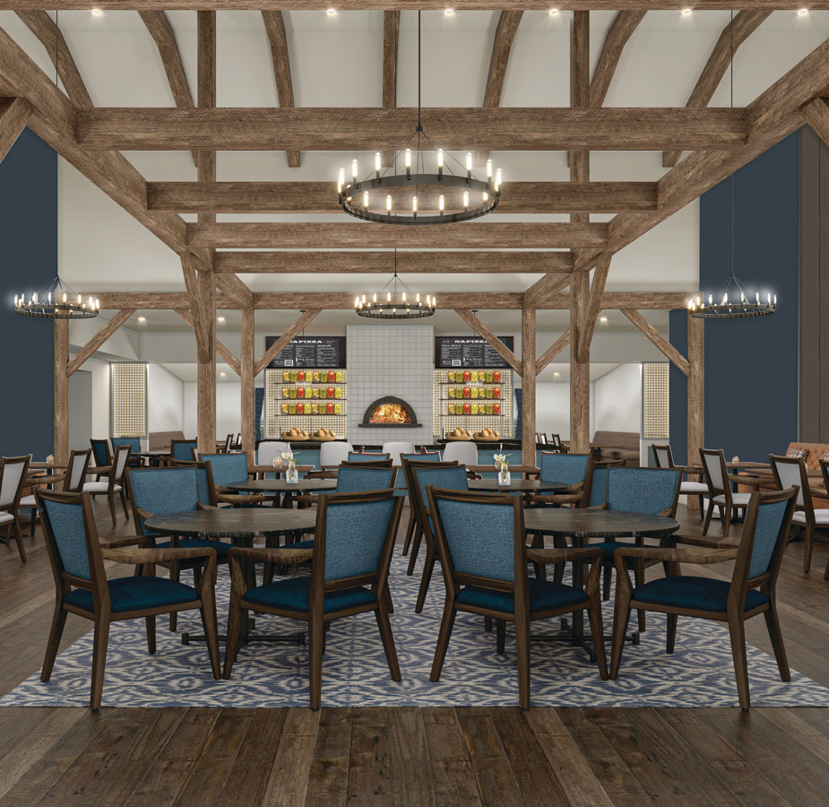 The dining area at The Watermark at Bellingham.