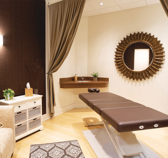 The massage room at The Watermark at East Hill.
