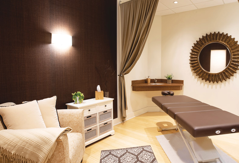 The massage room at The Watermark at East Hill.