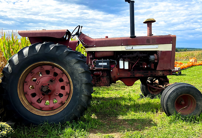 A tractor.