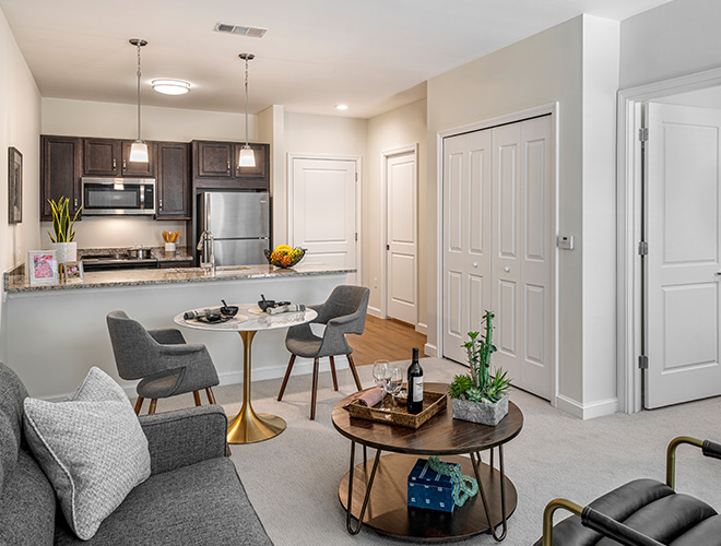 An apartment at The Watermark at Trinity.