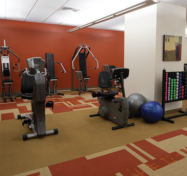 The Watermark at 3030 Park gym.