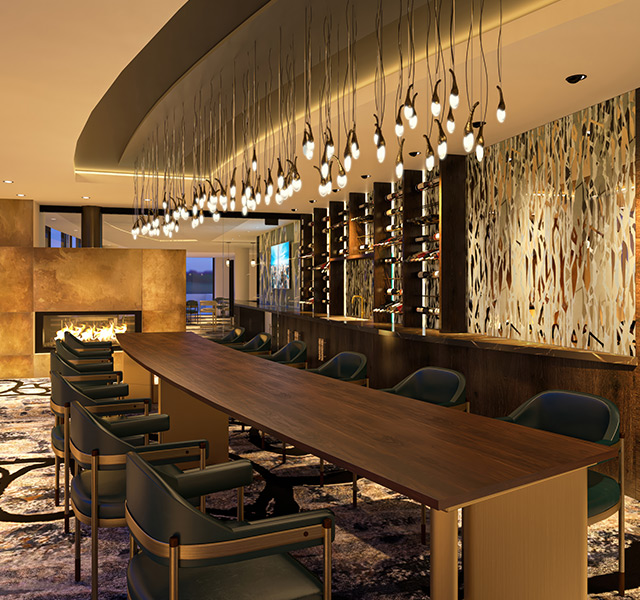 A private dining area.
