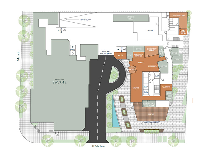 An illustration of the site plans.