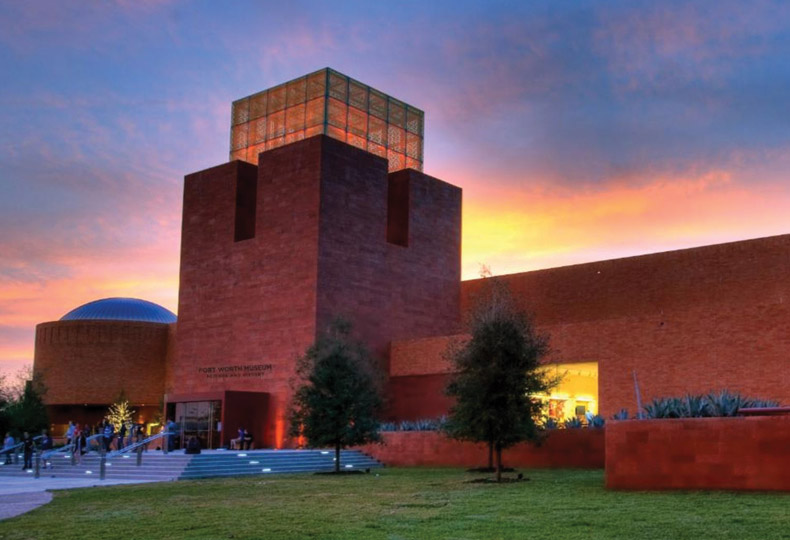 Museum at dusk.