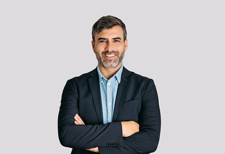 A businessman in a suit.