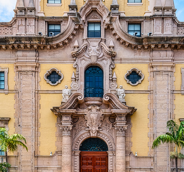 An historic building in Coral Gables.