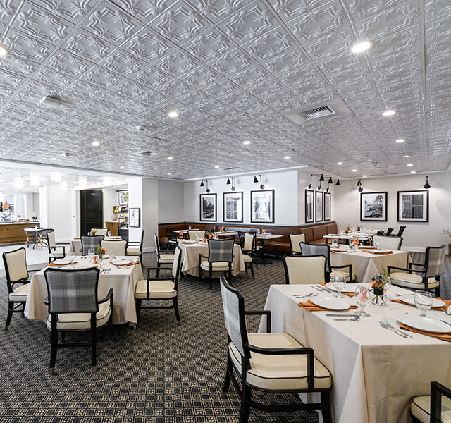 The Watermark at Napa Valley dining area.