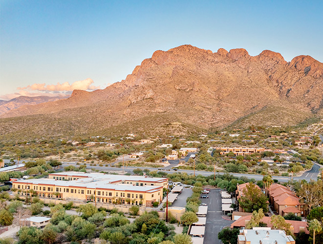 aerial view of Oro Valley