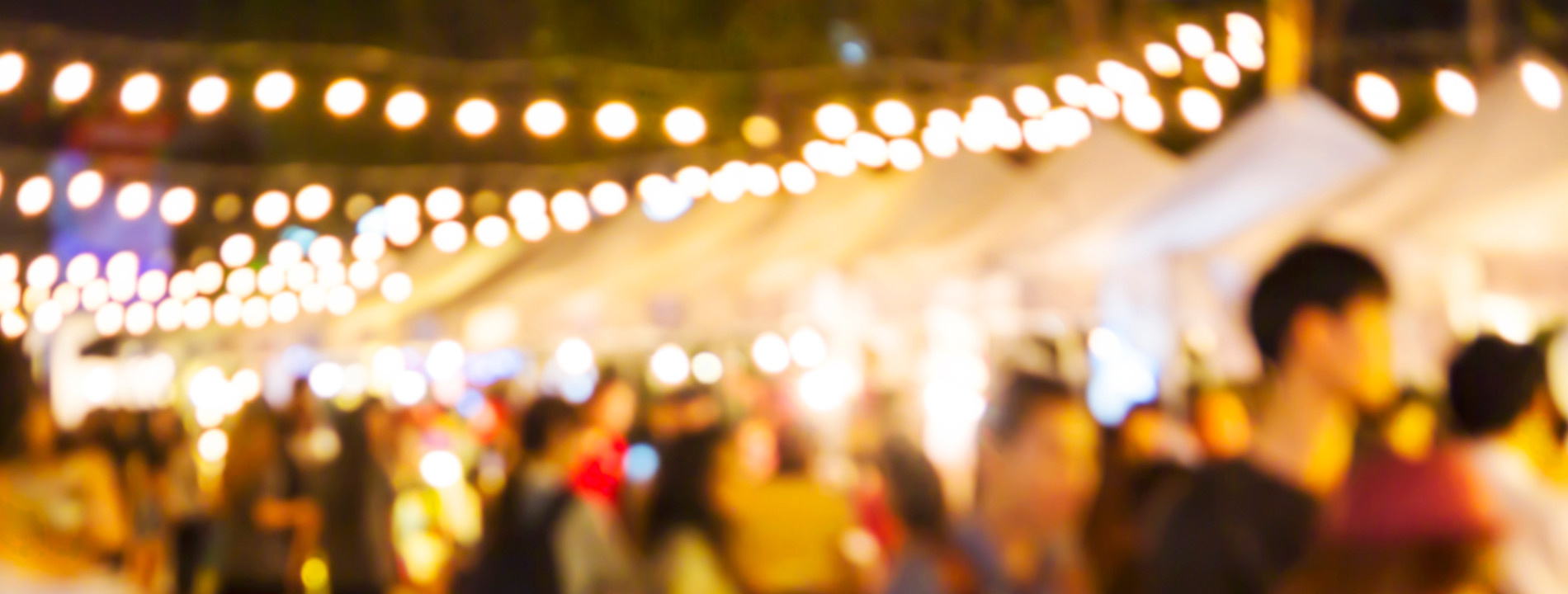 A market at night.