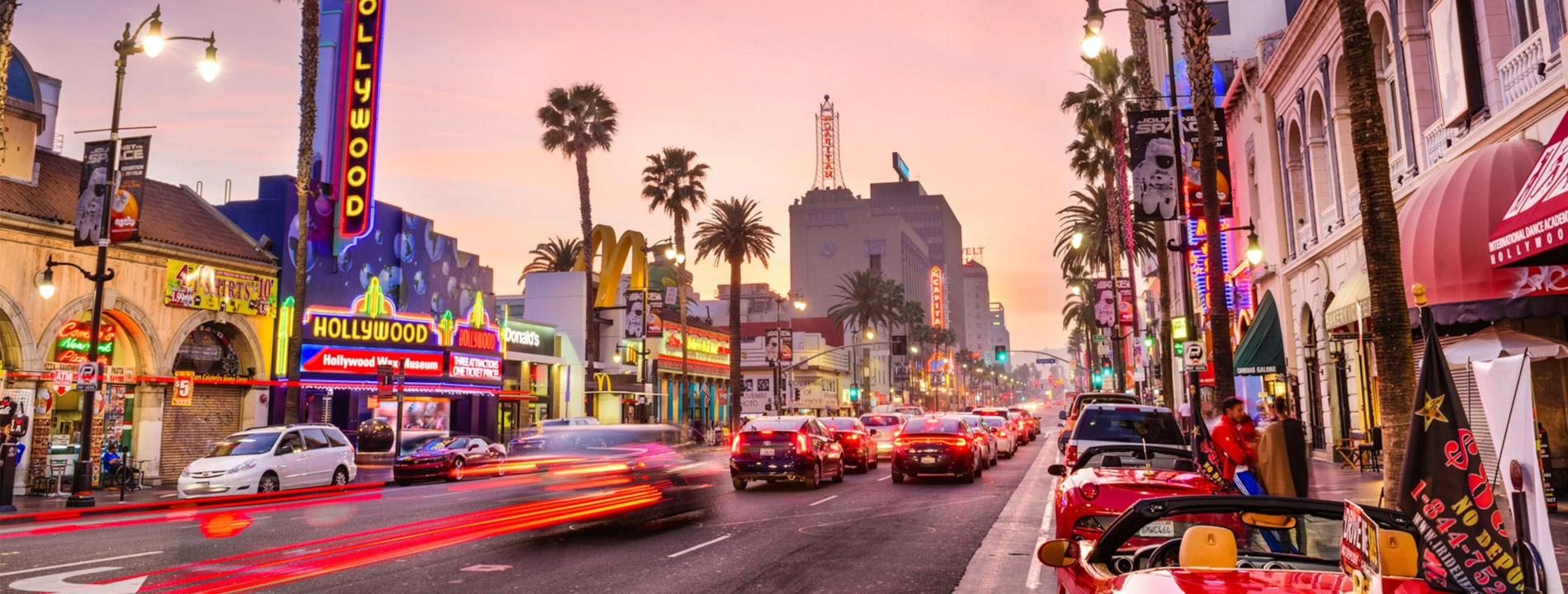 Los Angeles at sunset.