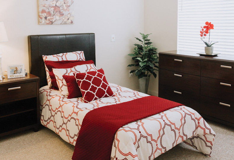 An apartment at Whittier Place.