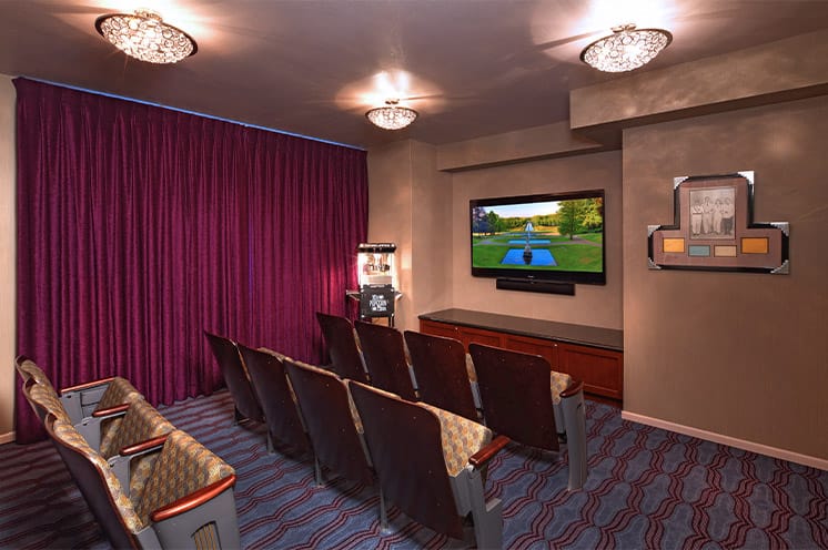 The theater at The Watermark at Beverly Hills.